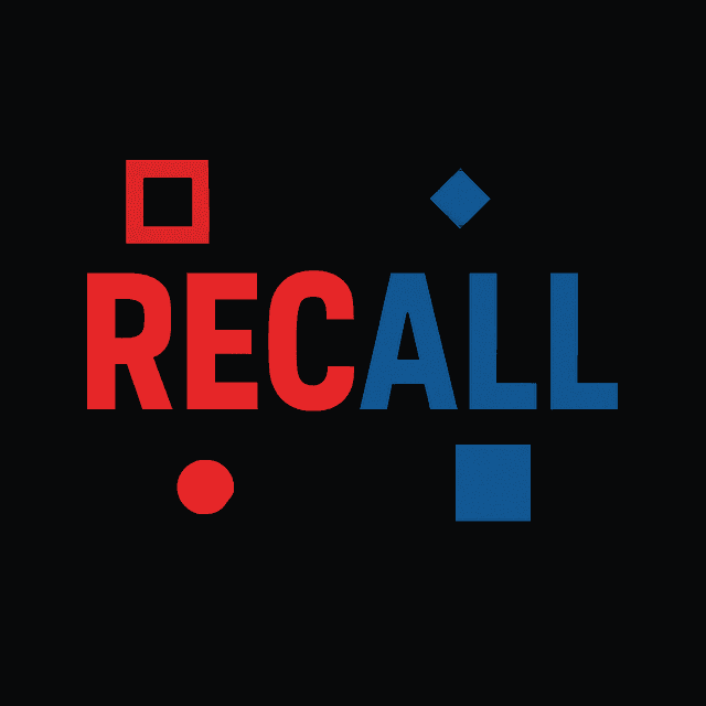 RECALL game preview - dark mode